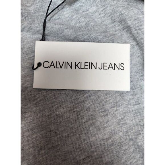 Calvin Klein Bodysuit Shirt Women's MEDIUM Gray Short-Sleeve Cotton Modal NEW - Picture 10 of 16